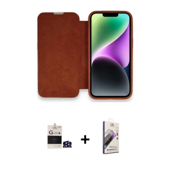MARSİLYAN™- iPhone 14 Pro Max Kılıf Siluet Minimal Serisi - Siyah Bilvis 3D Mat Cam Ekran Koruyucu + Bilvis Titan Kamera Lens - DNMR