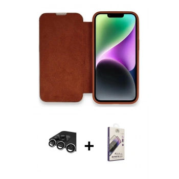 MARSİLYAN™- iPhone 14 Pro Max Kılıf Siluet Minimal Serisi - Siyah Bilvis 3D Mat Cam Ekran Koruyucu + Raze Metal Kamera Lens - GS