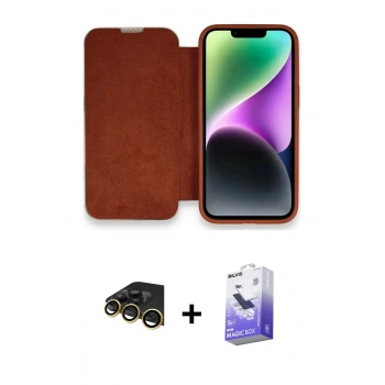 MARSİLYAN™- iPhone 14 Pro Max Kılıf Siluet Minimal Serisi - Siyah Bilvis 5in1 5D Magic Hayalet Cam Ekran Koruyucu + Raze Metal Kamera Lens - GD
