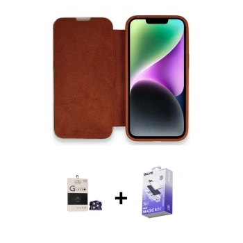 MARSİLYAN™- iPhone 14 Pro Max Kılıf Siluet Minimal Serisi - Siyah Bilvis 5in1 5D Magic Hayalet Cam Ekran Koruyucu + Bilvis Titan Kamera Lens - GS