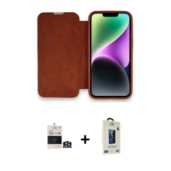 MARSİLYAN™- iPhone 14 Pro Max Kılıf Siluet Minimal Serisi - Siyah Bilvis Hayalet Cam Ekran Koruyucu + Bilvis Titan Kamera Lens - GS