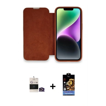 MARSİLYAN™- iPhone 14 Pro Max Kılıf Siluet Minimal Serisi - Siyah Buffer Hayalet Cam Ekran Koruyucu + Bilvis Titan Kamera Lens - GD