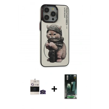 MARSİLYAN™- iPhone 14 Pro Max Kılıf Siluet Modern Özel Seri - Şeffaf 360 Full Body Arka Koruyucu + Bilvis Titan Kamera Lens - DNMR