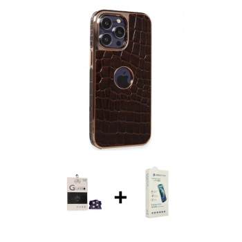 MARSİLYAN™- iPhone 14 Pro Max Kılıf Ufuk Form Prime - Şeffaf Pasifik Cam Ekran Koruyucu + Bilvis Titan Kamera Lens - GS
