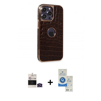 MARSİLYAN™- iPhone 14 Pro Max Kılıf Ufuk Form Prime - Şeffaf Royal Nano Ekran Koruyucu + Bilvis Titan Kamera Lens - DNMR
