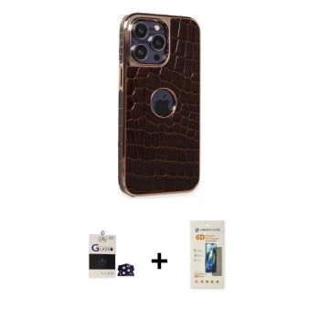 MARSİLYAN™- iPhone 14 Pro Max Kılıf Ufuk Form Prime - Siyah 6D Mat Seramik Hayalet Nano Ekran Koruyucu + Bilvis Titan Kamera Lens - DNMR