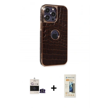 MARSİLYAN™- iPhone 14 Pro Max Kılıf Ufuk Form Prime - Siyah 6D Mat Seramik Hayalet Nano Ekran Koruyucu + Bilvis Titan Kamera Lens - SH