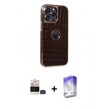 MARSİLYAN™- iPhone 14 Pro Max Kılıf Ufuk Form Prime - Siyah Bilvis 5in1 3D Magic Cam Ekran Koruyucu + Bilvis Titan Kamera Lens - DNMR
