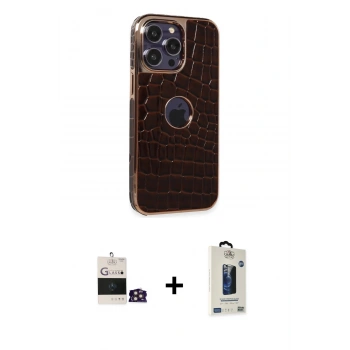 MARSİLYAN™- iPhone 14 Pro Max Kılıf Ufuk Form Prime - Siyah Bilvis Hayalet Cam Ekran Koruyucu + Bilvis Titan Kamera Lens - GD