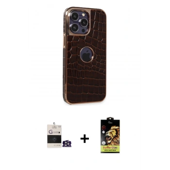 MARSİLYAN™- iPhone 14 Pro Max Kılıf Ufuk Form Prime - Siyah Buffer Cam Ekran Koruyucu + Bilvis Titan Kamera Lens - GS