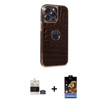 MARSİLYAN™- iPhone 14 Pro Max Kılıf Ufuk Form Prime - Siyah Buffer Hayalet Cam Ekran Koruyucu + Bilvis Titan Kamera Lens - GS