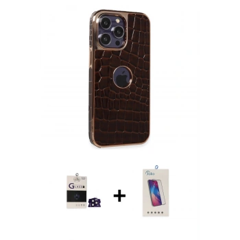 MARSİLYAN™- iPhone 14 Pro Max Kılıf Ufuk Form Prime - Siyah Joko 5D Cam + Bilvis Titan Kamera Lens - DNMR
