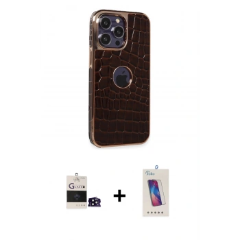 MARSİLYAN™- iPhone 14 Pro Max Kılıf Ufuk Form Prime - Siyah Joko 5D Cam + Bilvis Titan Kamera Lens - SH
