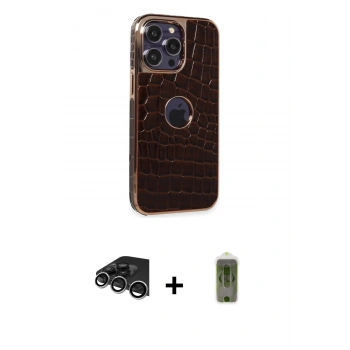 MARSİLYAN™- iPhone 14 Pro Max Kılıf Ufuk Form Prime - Siyah Joko Magic 5D Hayalet Cam + Raze Metal Kamera Lens - GS