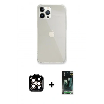 MARSİLYAN™- iPhone 14 Pro Max Kılıf Vadi Asil Prime - Siyah 360 Mat Full Body Arka Koruyucu + PVD Metal Kamera Lens - TU