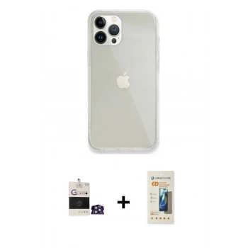 MARSİLYAN™- iPhone 14 Pro Max Kılıf Vadi Asil Prime - Siyah 6D Mat Seramik Hayalet Nano Ekran Koruyucu + Bilvis Titan Kamera Lens - GS