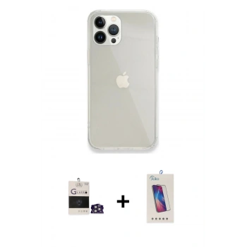 MARSİLYAN™- iPhone 14 Pro Max Kılıf Vadi Asil Prime - Siyah Joko 5D Cam + Bilvis Titan Kamera Lens - GS