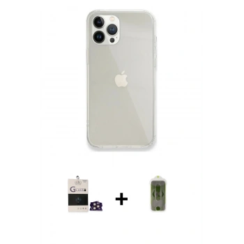 MARSİLYAN™- iPhone 14 Pro Max Kılıf Vadi Asil Prime - Siyah Joko Magic 5D Hayalet Cam + Bilvis Titan Kamera Lens - GD