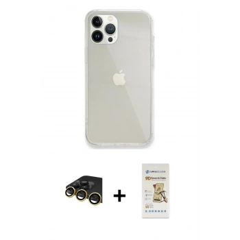 MARSİLYAN™- iPhone 14 Pro Max Kılıf Vadi Asil Prime - Siyah Mat Seramik Nano Ekran Koruyucu + Raze Metal Kamera Lens - GD