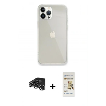 MARSİLYAN™- iPhone 14 Pro Max Kılıf Vadi Asil Prime - Siyah Mat Seramik Nano Ekran Koruyucu + Raze Metal Kamera Lens - GS