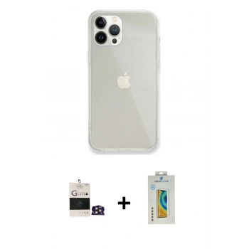 MARSİLYAN™- iPhone 14 Pro Max Kılıf Vadi Asil Prime - Siyah Polymer Nano Ekran Koruyucu + Bilvis Titan Kamera Lens - GD