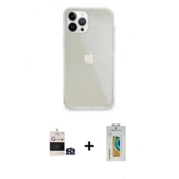 MARSİLYAN™- iPhone 14 Pro Max Kılıf Vadi Asil Prime - Siyah Polymer Nano Ekran Koruyucu + Bilvis Titan Kamera Lens - GS