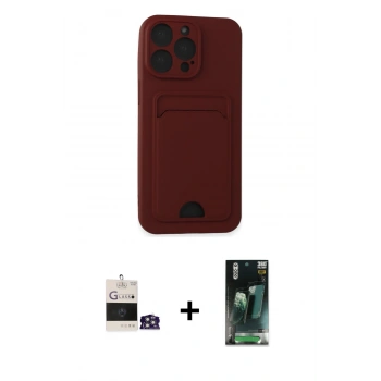 MARSİLYAN™- iPhone 14 Pro Max Kılıf Vadi Çizgi Prime - Şeffaf 360 Full Body Arka Koruyucu + Bilvis Titan Kamera Lens - GS