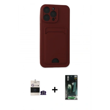 MARSİLYAN™- iPhone 14 Pro Max Kılıf Vadi Çizgi Prime - Siyah 360 Mat Full Body Arka Koruyucu + Bilvis Titan Kamera Lens - DNMR