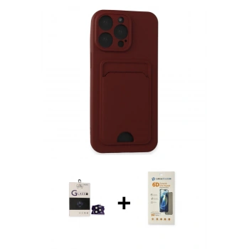 MARSİLYAN™- iPhone 14 Pro Max Kılıf Vadi Çizgi Prime - Siyah 6D Mat Seramik Hayalet Nano Ekran Koruyucu + Bilvis Titan Kamera Lens - SH