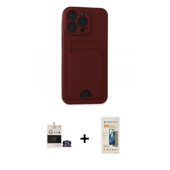 MARSİLYAN™- iPhone 14 Pro Max Kılıf Vadi Çizgi Prime - Siyah 6D Mat Seramik Hayalet Nano Ekran Koruyucu + Bilvis Titan Kamera Lens - GS
