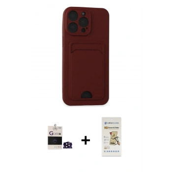 MARSİLYAN™- iPhone 14 Pro Max Kılıf Vadi Çizgi Prime - Siyah Mat Seramik Nano Ekran Koruyucu + Bilvis Titan Kamera Lens - DNMR