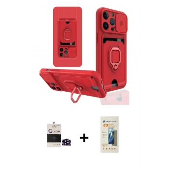 MARSİLYAN™- iPhone 14 Pro Max Kılıf Vadi Form Prime - Siyah 6D Mat Seramik Hayalet Nano Ekran Koruyucu + Bilvis Titan Kamera Lens - SH