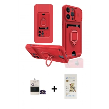 MARSİLYAN™- iPhone 14 Pro Max Kılıf Vadi Form Prime - Siyah Mat Seramik Nano Ekran Koruyucu + Bilvis Titan Kamera Lens - GD