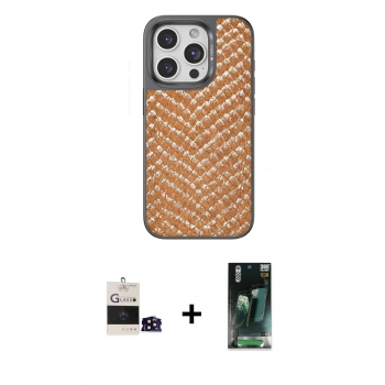 MARSİLYAN™- iPhone 14 Pro Max Kılıf Vadi Özel Seri - Siyah 360 Mat Full Body Arka Koruyucu + Bilvis Titan Kamera Lens - SH