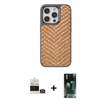 MARSİLYAN™- iPhone 14 Pro Max Kılıf Vadi Özel Seri - Siyah 360 Mat Full Body Arka Koruyucu + Bilvis Titan Kamera Lens - GD