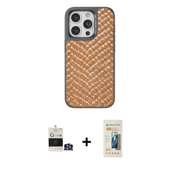 MARSİLYAN™- iPhone 14 Pro Max Kılıf Vadi Özel Seri - Siyah 6D Mat Seramik Hayalet Nano Ekran Koruyucu + Bilvis Titan Kamera Lens - GD