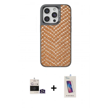MARSİLYAN™- iPhone 14 Pro Max Kılıf Vadi Özel Seri - Siyah Joko 5D Cam + Bilvis Titan Kamera Lens - GS