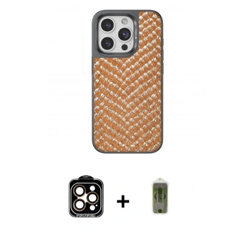 MARSİLYAN™- iPhone 14 Pro Max Kılıf Vadi Özel Seri - Siyah Joko Magic 5D Hayalet Cam + PVD Metal Kamera Lens - TU