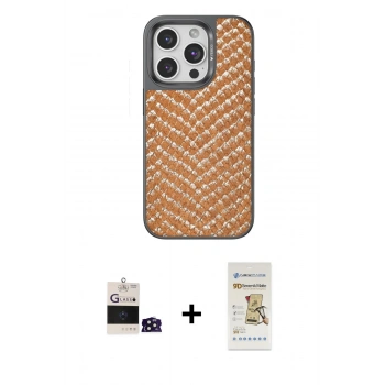 MARSİLYAN™- iPhone 14 Pro Max Kılıf Vadi Özel Seri - Siyah Mat Seramik Nano Ekran Koruyucu + Bilvis Titan Kamera Lens - DNMR