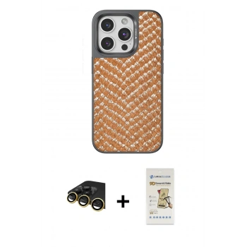MARSİLYAN™- iPhone 14 Pro Max Kılıf Vadi Özel Seri - Siyah Mat Seramik Nano Ekran Koruyucu + Raze Metal Kamera Lens - GD