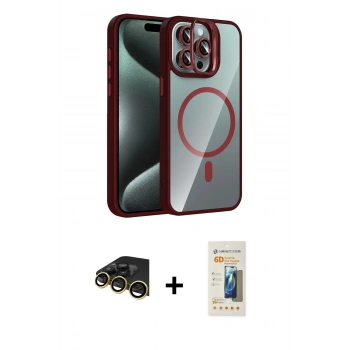 MARSİLYAN™- iPhone 14 Pro Max Kılıf Yadigar Asil Koleksiyonu - Siyah 6D Mat Seramik Hayalet Nano Ekran Koruyucu + Raze Metal Kamera Lens - GD