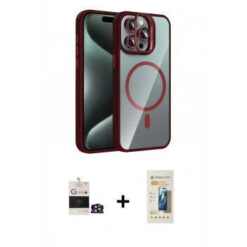 MARSİLYAN™- iPhone 14 Pro Max Kılıf Yadigar Asil Koleksiyonu - Siyah 6D Mat Seramik Hayalet Nano Ekran Koruyucu + Bilvis Titan Kamera Lens - GD
