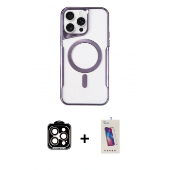 MARSİLYAN™- iPhone 14 Pro Max Kılıf Yadigar Klasik Özel Seri - Siyah Joko 5D Cam + PVD Metal Kamera Lens - TU