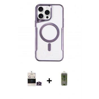 MARSİLYAN™- iPhone 14 Pro Max Kılıf Yadigar Klasik Özel Seri - Siyah Joko Magic 5D Hayalet Cam + Bilvis Titan Kamera Lens - GD