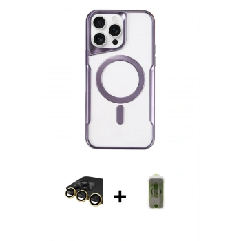 MARSİLYAN™- iPhone 14 Pro Max Kılıf Yadigar Klasik Özel Seri - Siyah Joko Magic 5D Hayalet Cam + Raze Metal Kamera Lens - GD