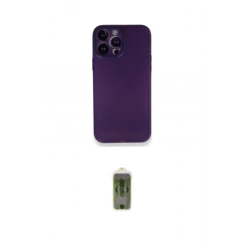 MARSİLYAN™- iPhone 14 Pro Max Kılıf Yadigar Yansıma Serisi - Siyah Joko Magic 5D Hayalet Cam