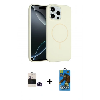MARSİLYAN™- iPhone 14 Pro Max Kılıf Yankı Form Serisi - Siyah 18D Cam Ekran Koruyucu + Bilvis Titan Kamera Lens - SH