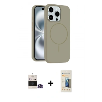 MARSİLYAN™- iPhone 14 Pro Max Kılıf Yankı Form Serisi - Siyah 6D Mat Seramik Hayalet Nano Ekran Koruyucu + Bilvis Titan Kamera Lens - GS