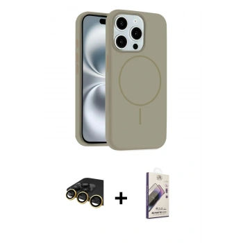 MARSİLYAN™- iPhone 14 Pro Max Kılıf Yankı Form Serisi - Siyah Bilvis 3D Mat Cam Ekran Koruyucu + Raze Metal Kamera Lens - GD