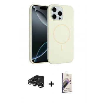 MARSİLYAN™- iPhone 14 Pro Max Kılıf Yankı Form Serisi - Siyah Bilvis 3D Mat Cam Ekran Koruyucu + Raze Metal Kamera Lens - GS